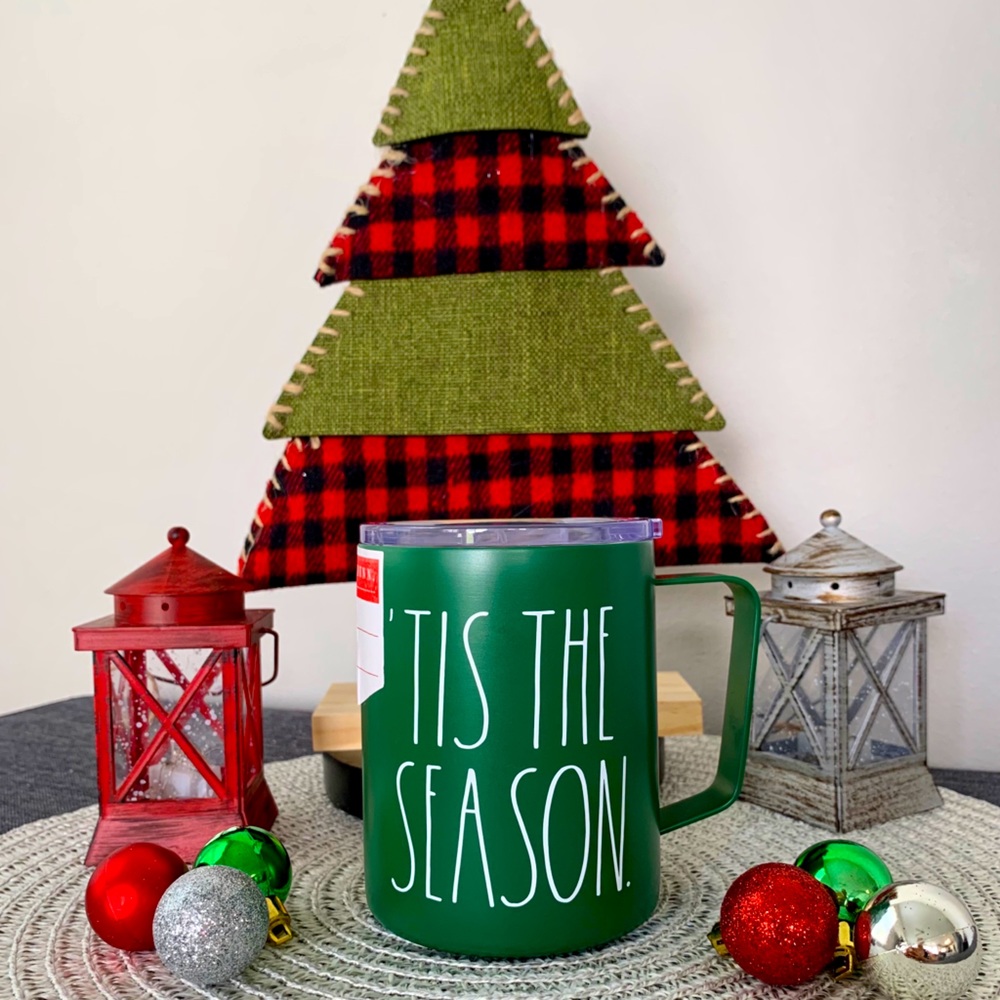 🎄Rae Dunn ‘TIS THE SEASON’ stainless steel mug🎄